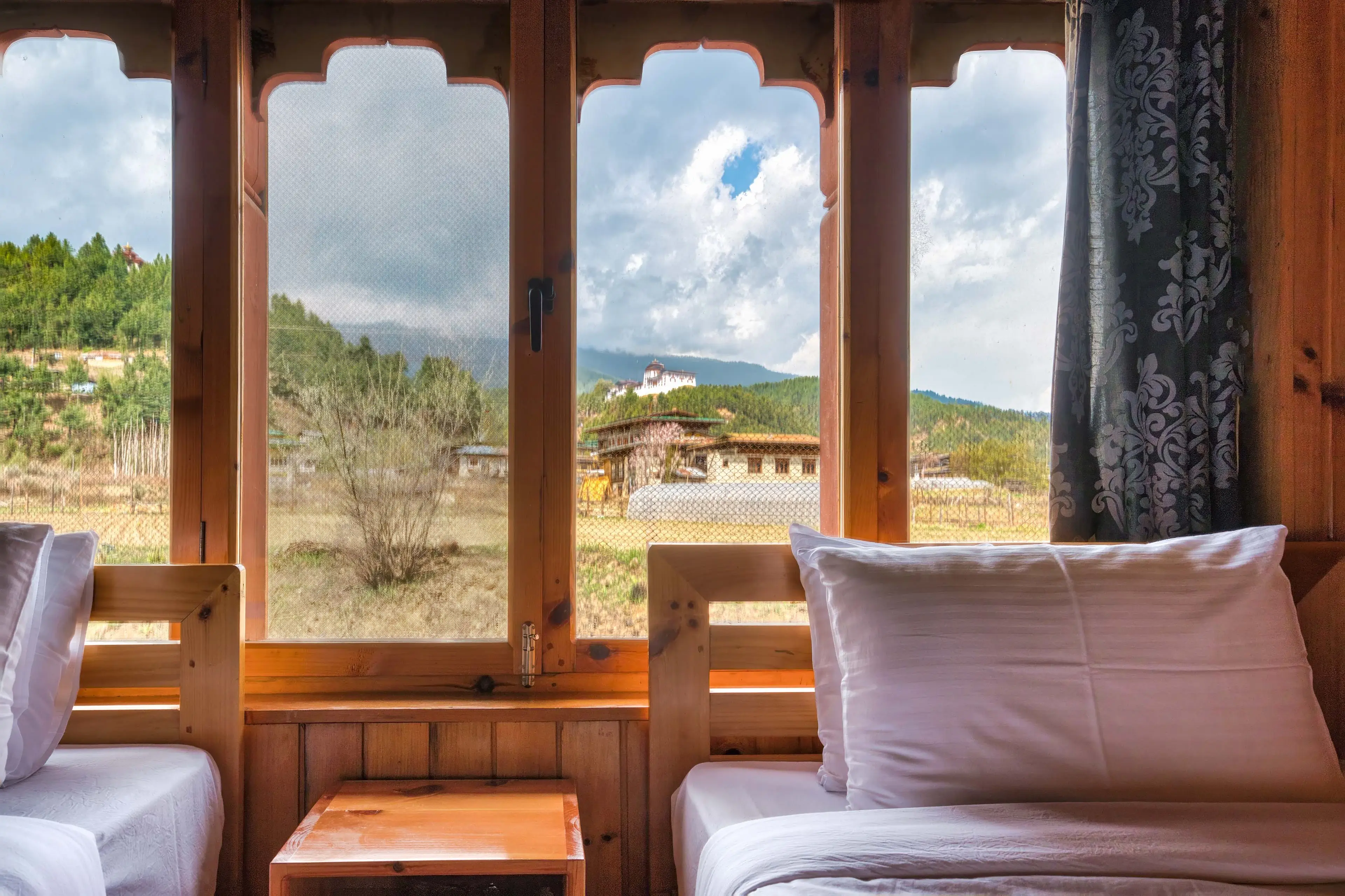 Room 206 with Jakar Dzong in the backdrop