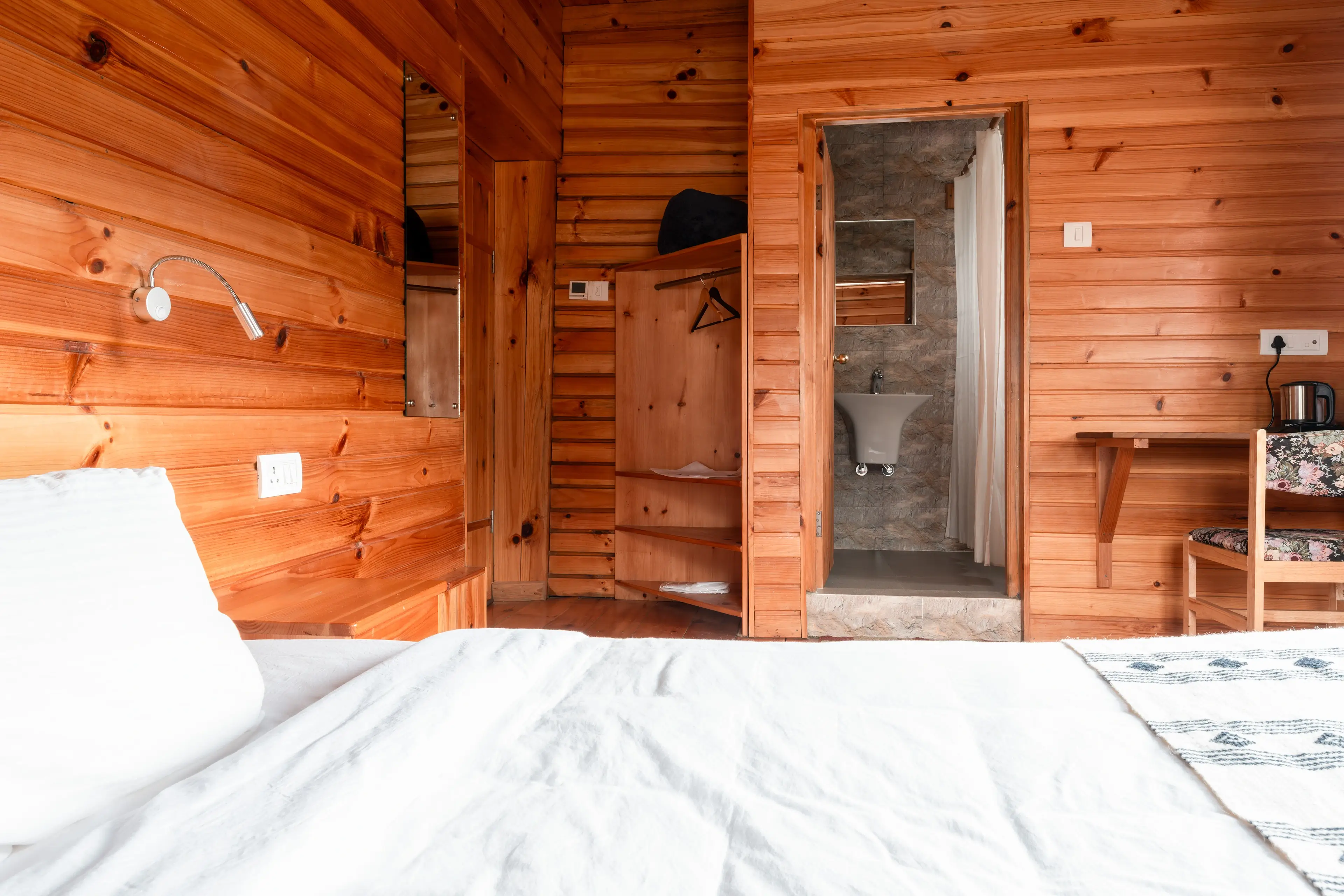 A comfortable looking bed in Room 207